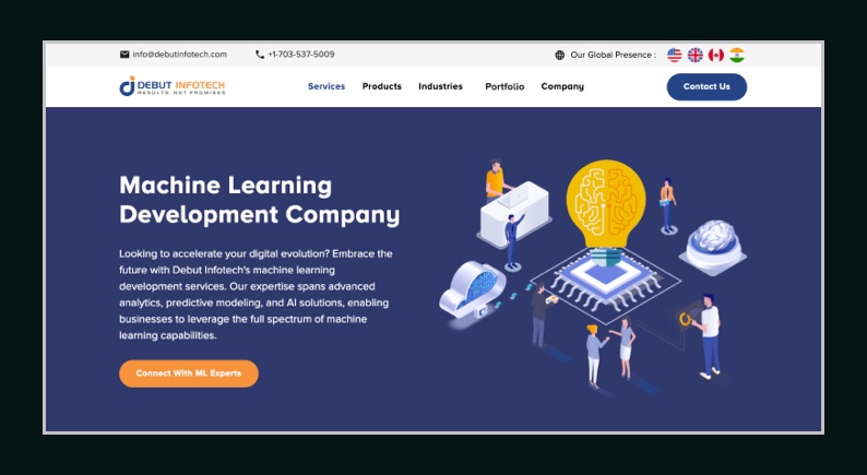  Machine Learning Development Company | Debut Infotech