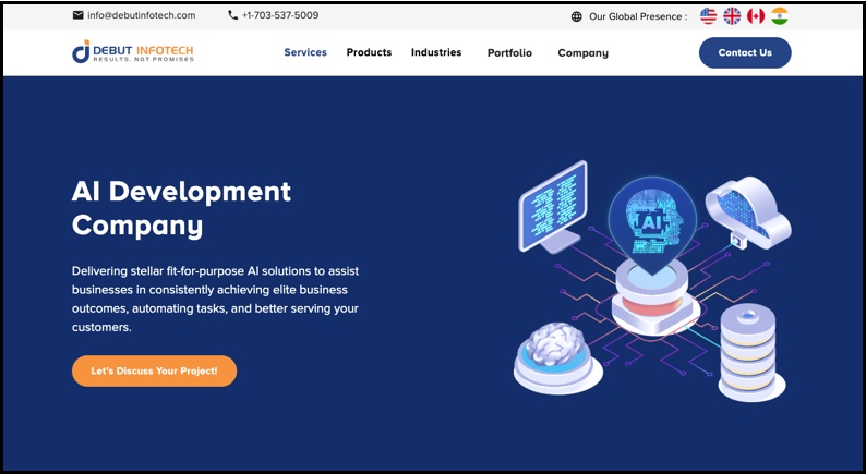 AI Development Company | Debut Infotech