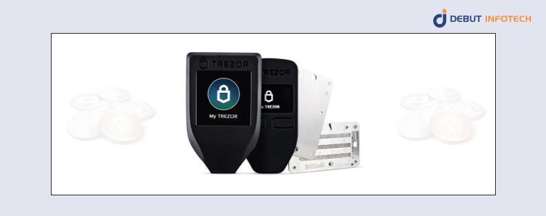 Trezor Model T cold crypto wallet