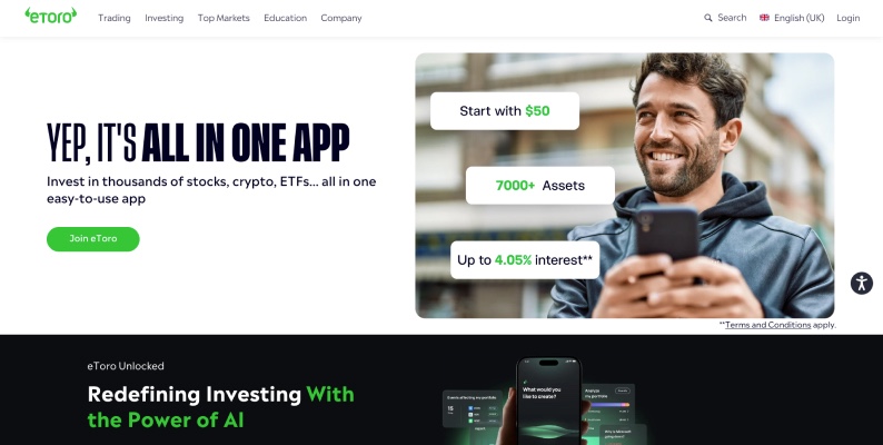 eToro: Best For Social Trading