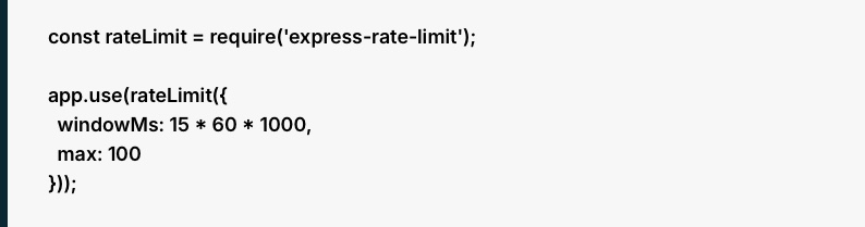 Add Rate Limiting