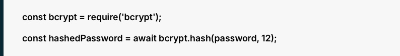 Hash Passwords Securely with bcrypt