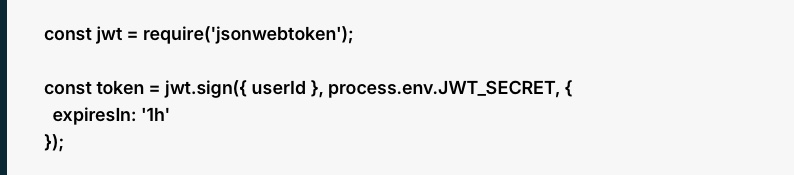 Use JWT Authentication with Expiry