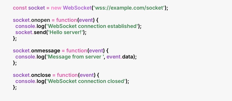 How the WebSocket API Works